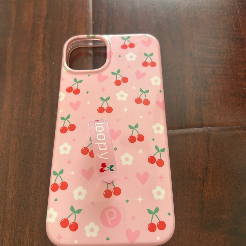 Loopy Case Pink Cherry iPhone Case
